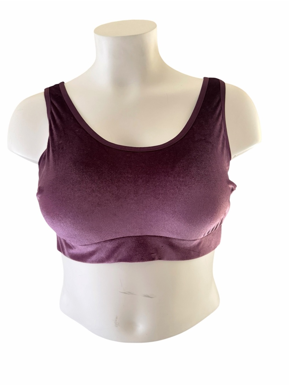 torrid Plum Velvet Scoop Bralette - Deep Purple